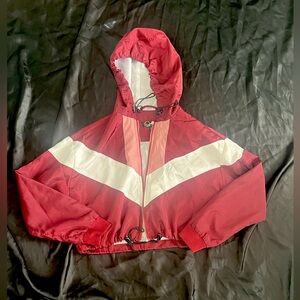 Women's Color Block Drawstring Jacket Size Small